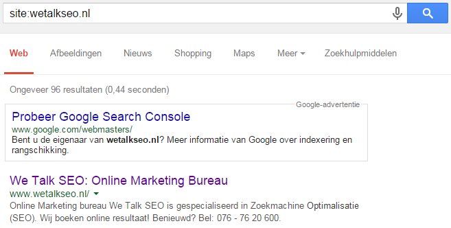 Snelle SEO check
